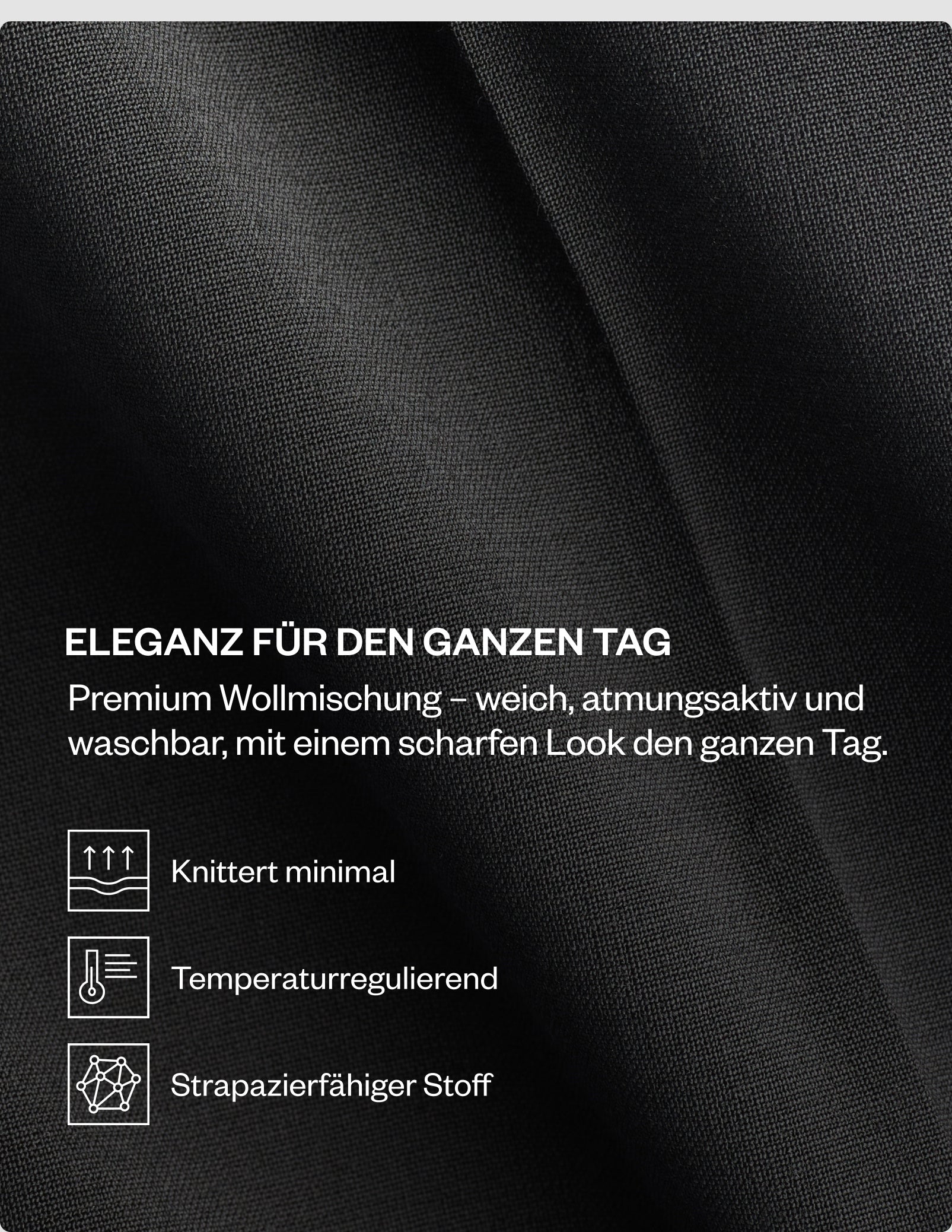 Tech Wool Suit Pants Slim Navy